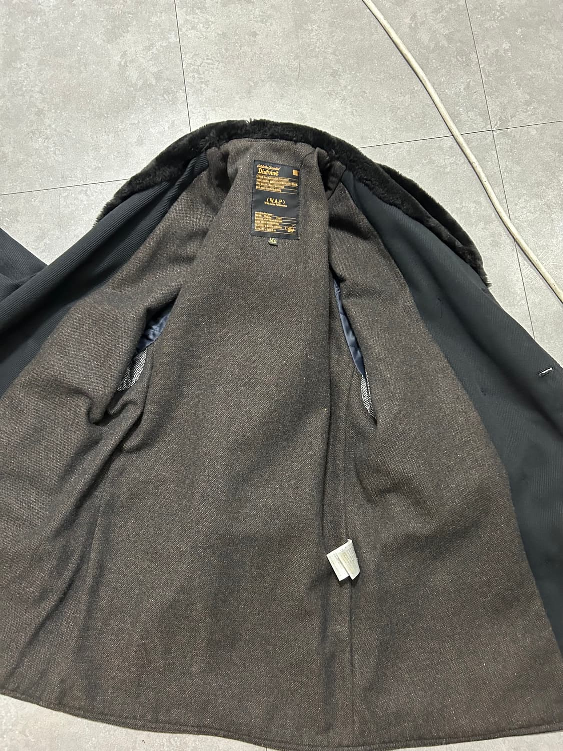 디아프바인 빈티지  블랙컬러 매키노코트 95size 상품이미지3