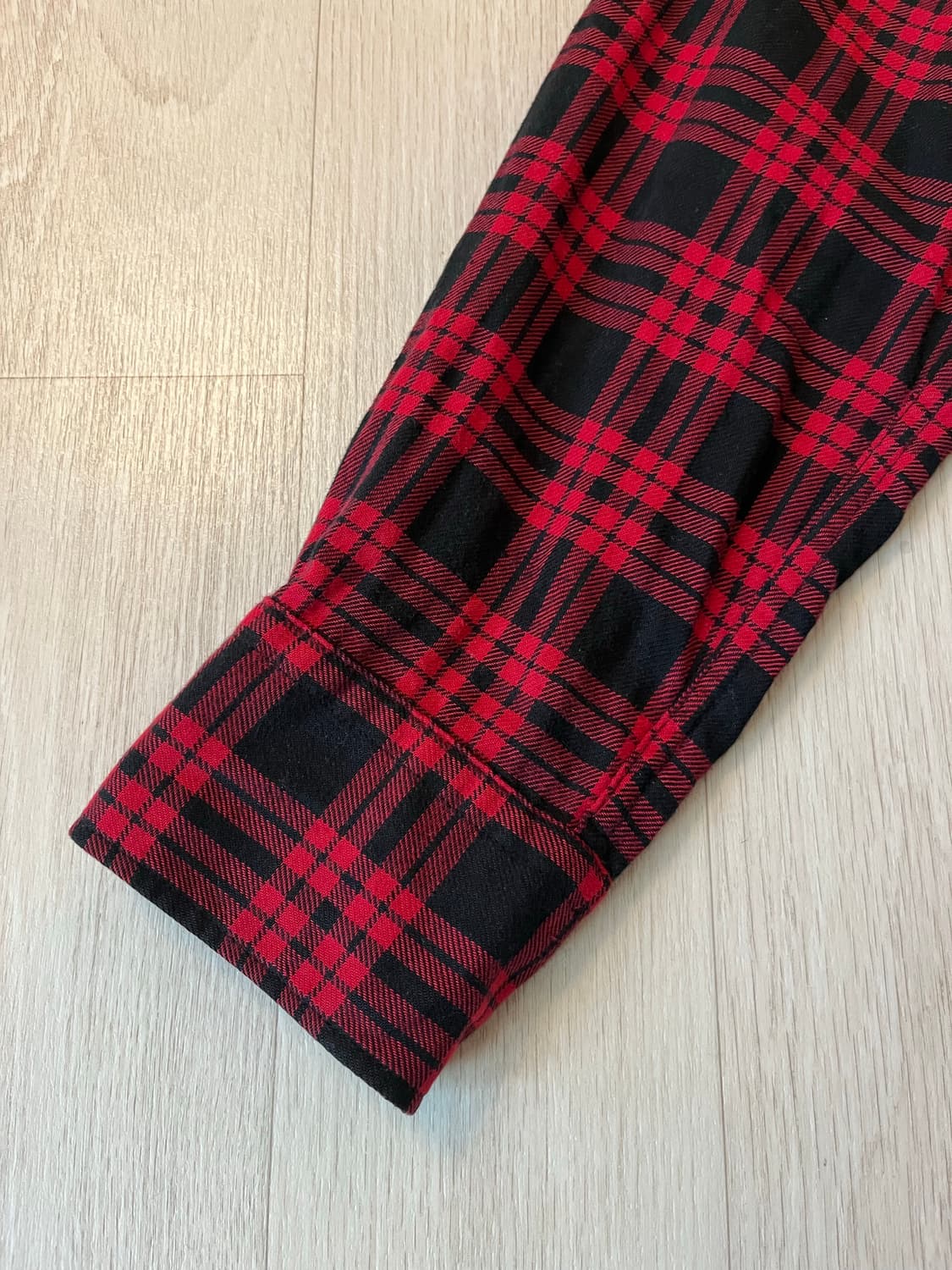 🔹유니클로 체크 셔츠 L🔹 레드/블랙 기본템 상품이미지5