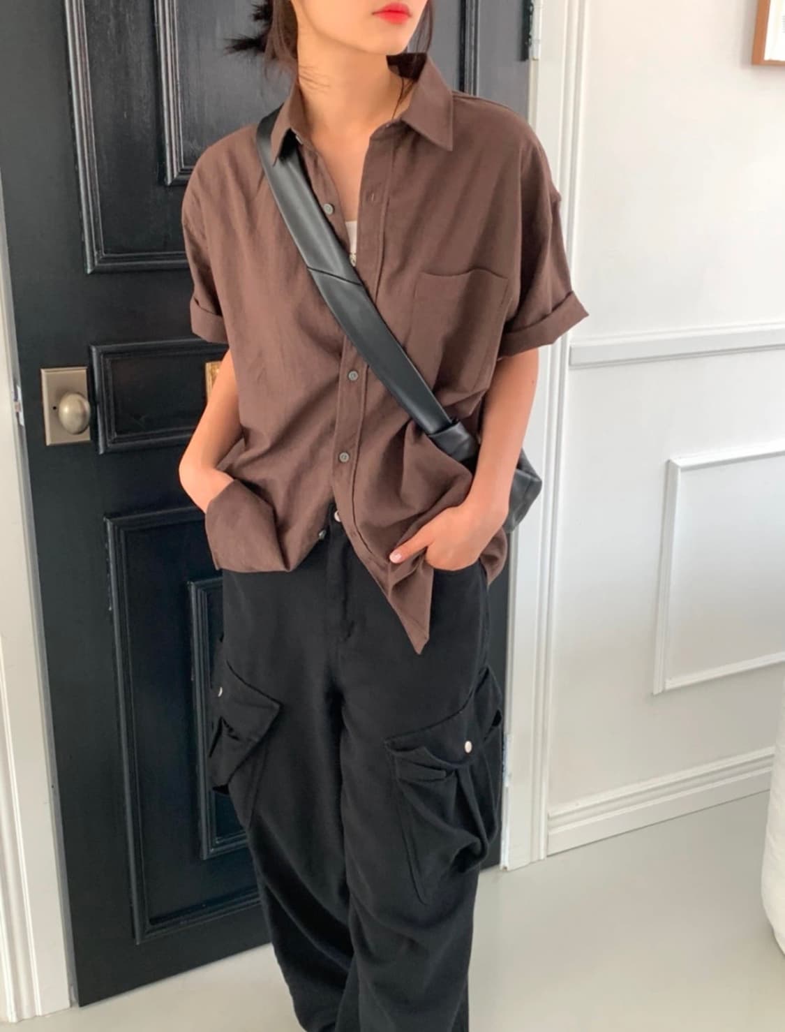 피넛데이즈 스테디 린넨 하프 남방 상품이미지2