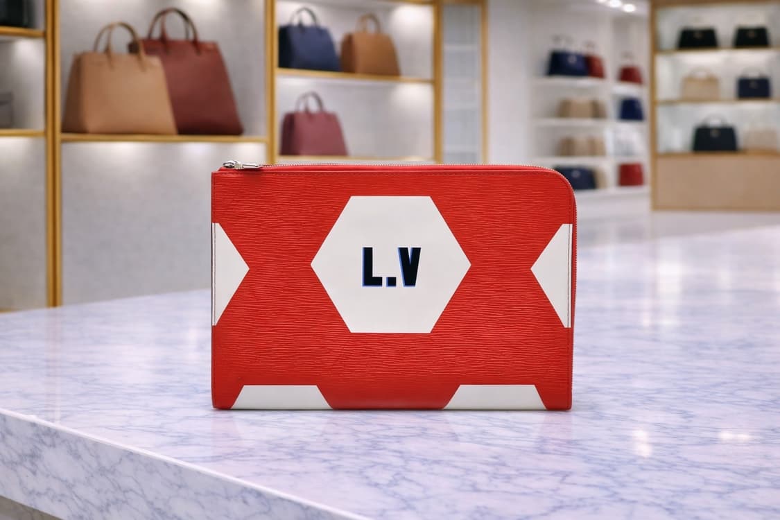 [S급] 루이비통 레드 월드컵 포쉐트 클러치백 판매합니다!!! 상품이미지1