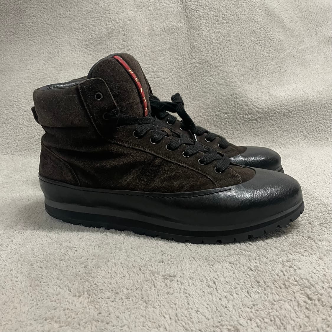 285) 프라다 스포츠 스웨이드 비브람 부츠 브라운 상품이미지7