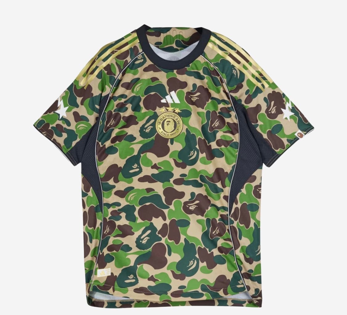 베이프 아디다스 콜라보저지 탑 크루 그린 상품이미지1