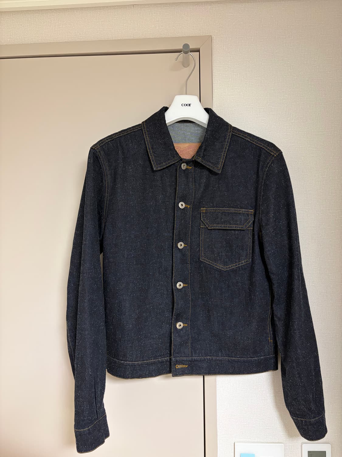 쿠어 네프 코튼 원 포켓 트러커 자켓 (인디고) L 상품이미지3
