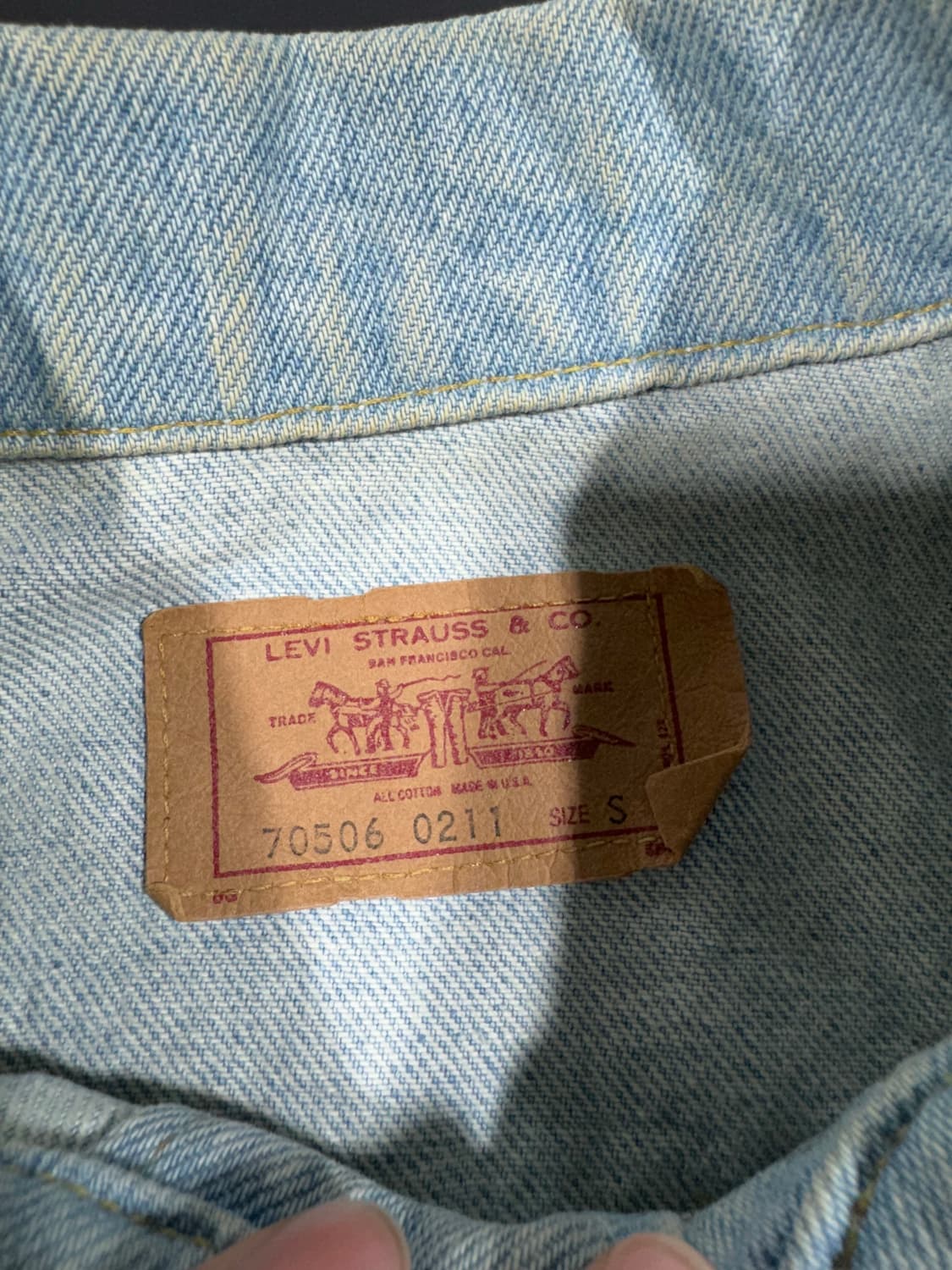 리바이스 90s USA 데님 트러커 자켓 상품이미지3