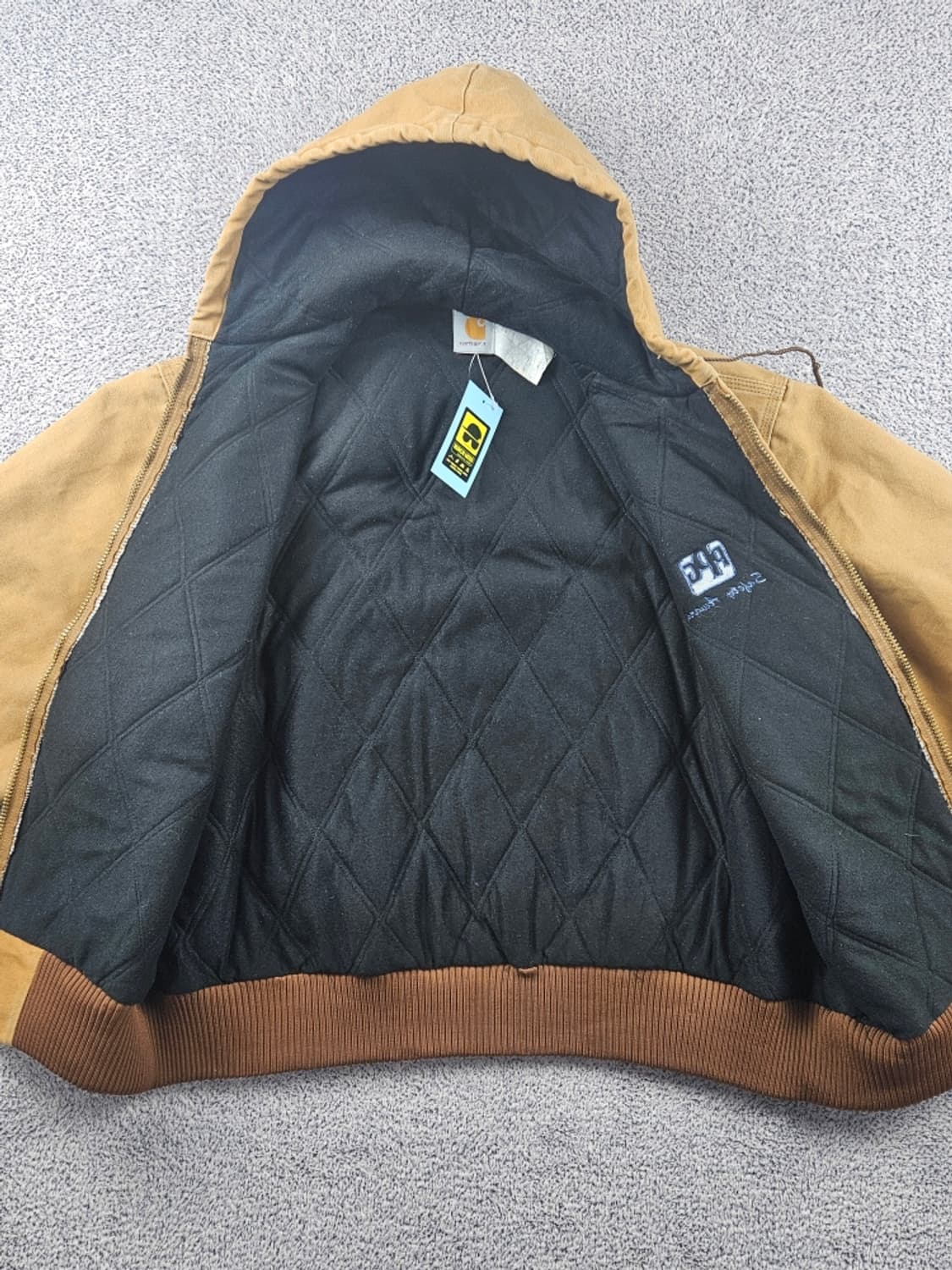 90's USA 칼하트 J04 덕액티브 워크 자켓 (XL추정)/10834 상품이미지10