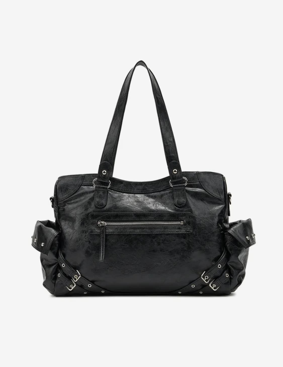 다이닛 스터드 포켓 빅백(BLACK) 상품이미지1