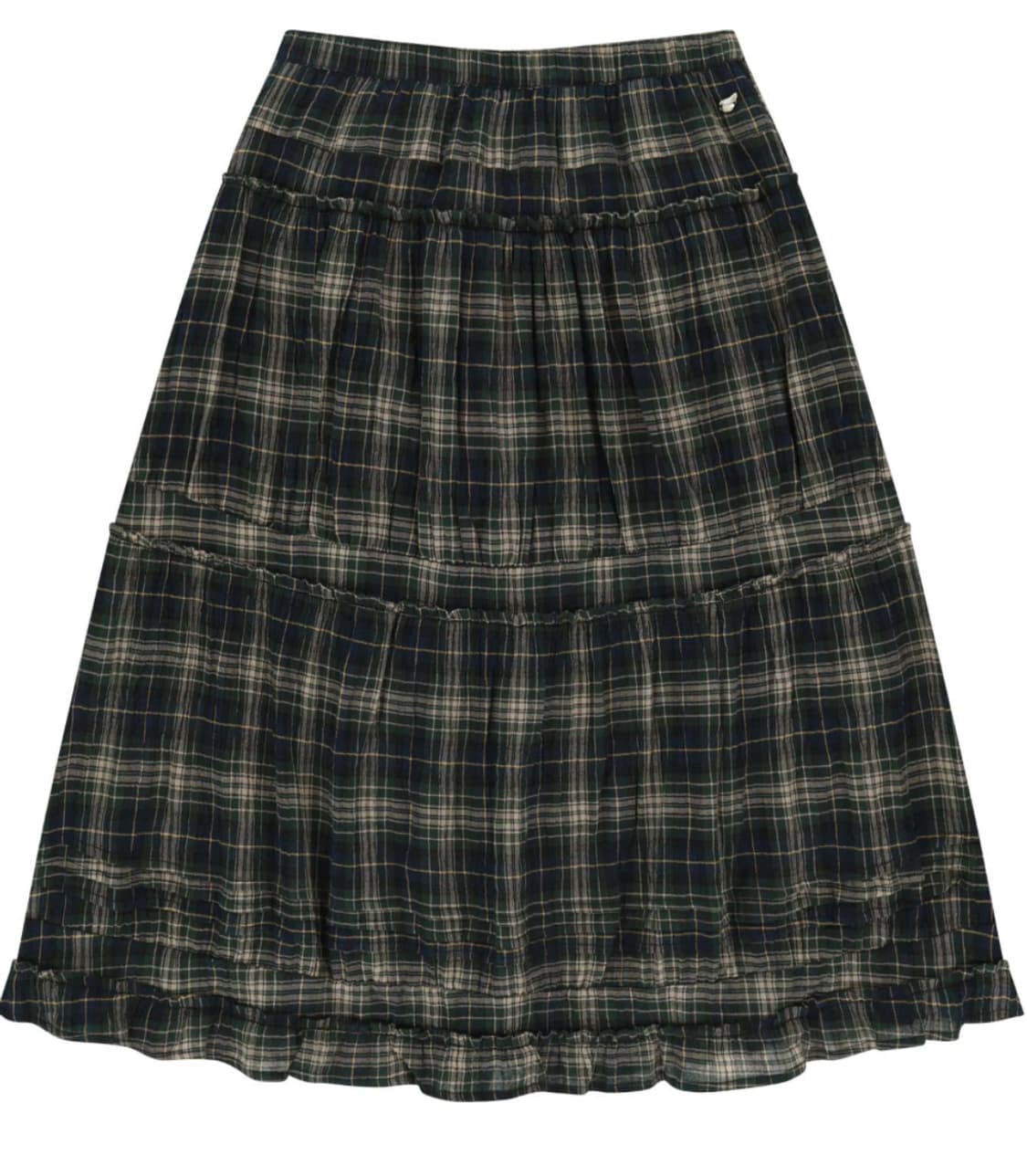 코이세이오 셔링 미디 스커트 체크 1사이즈 상품이미지1