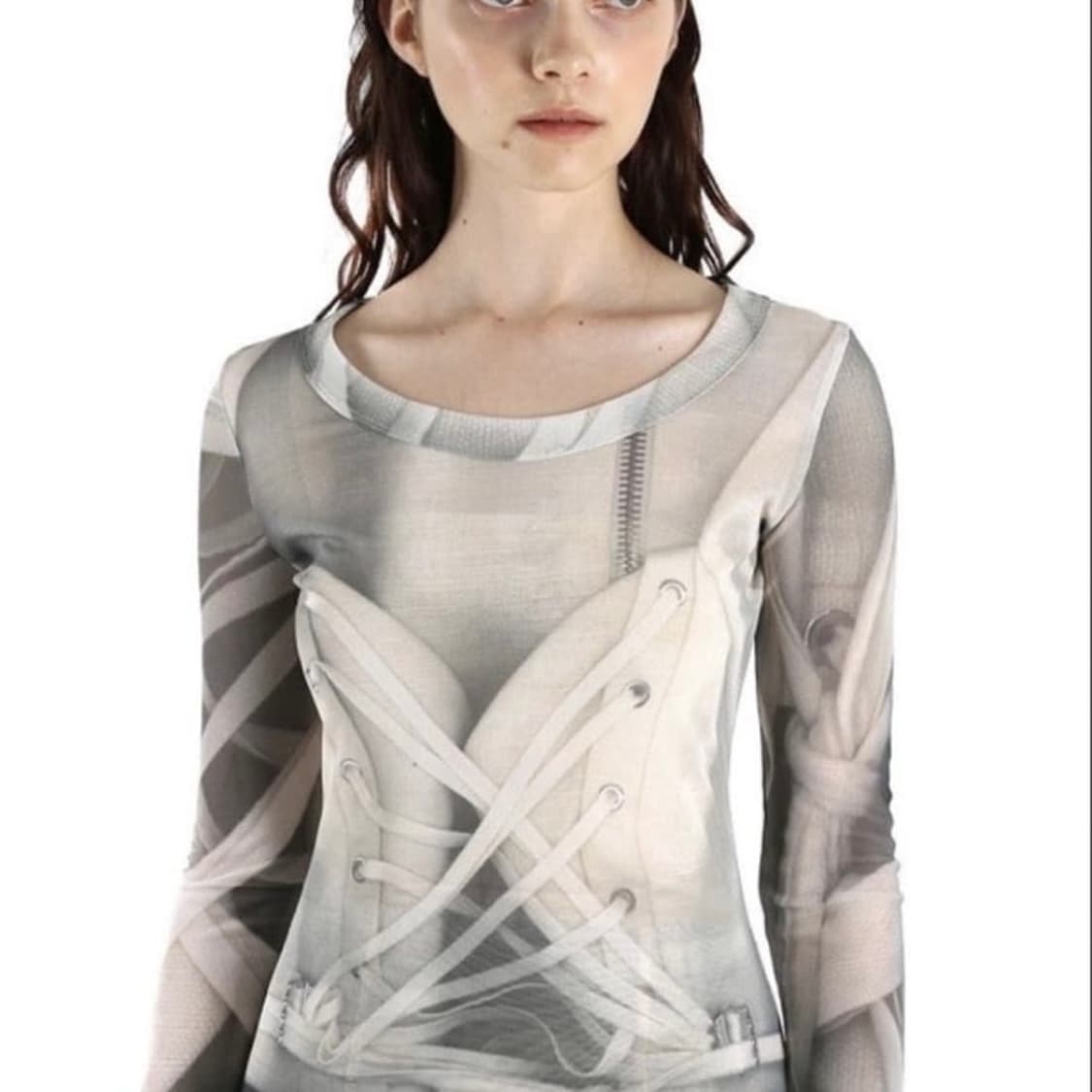 시스루 코르셋탑 상품이미지2