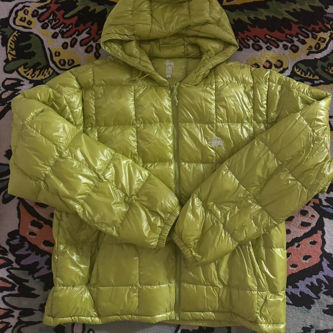 스투시 미드웨이트 후드 퍼퍼 라임 상품이미지3