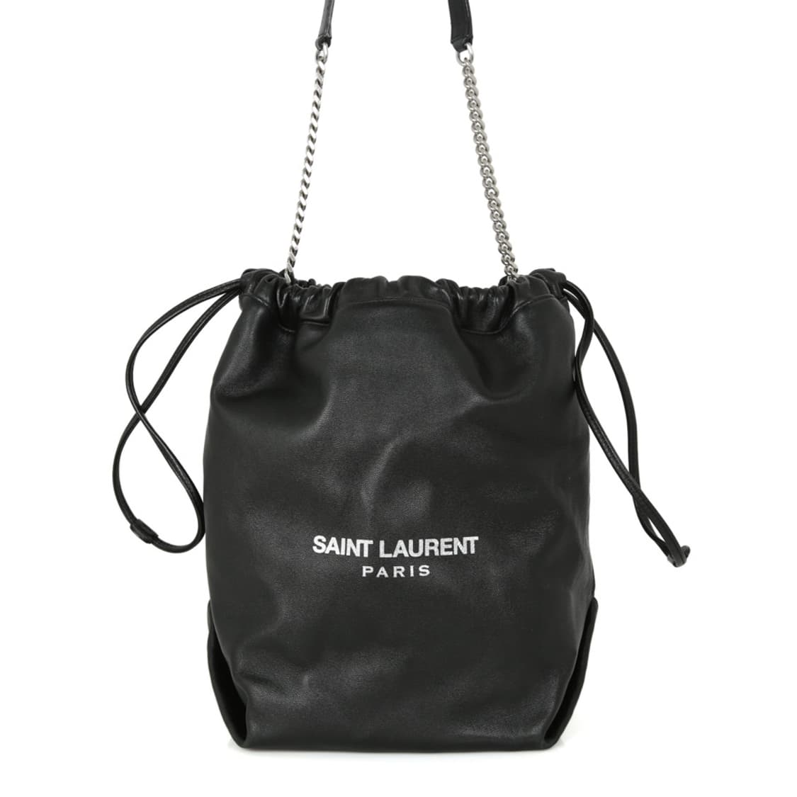 생로랑 테디 버킷 숄더백 드로스트링 체인크로스 538447 상품이미지3