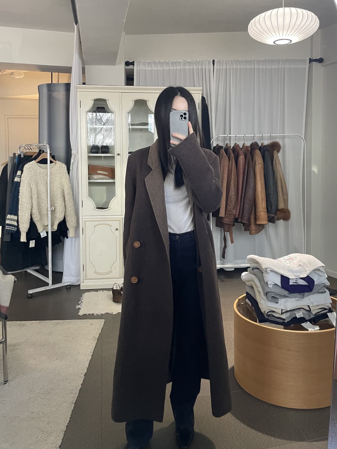 vintage parian wool blend long coat 상품이미지9