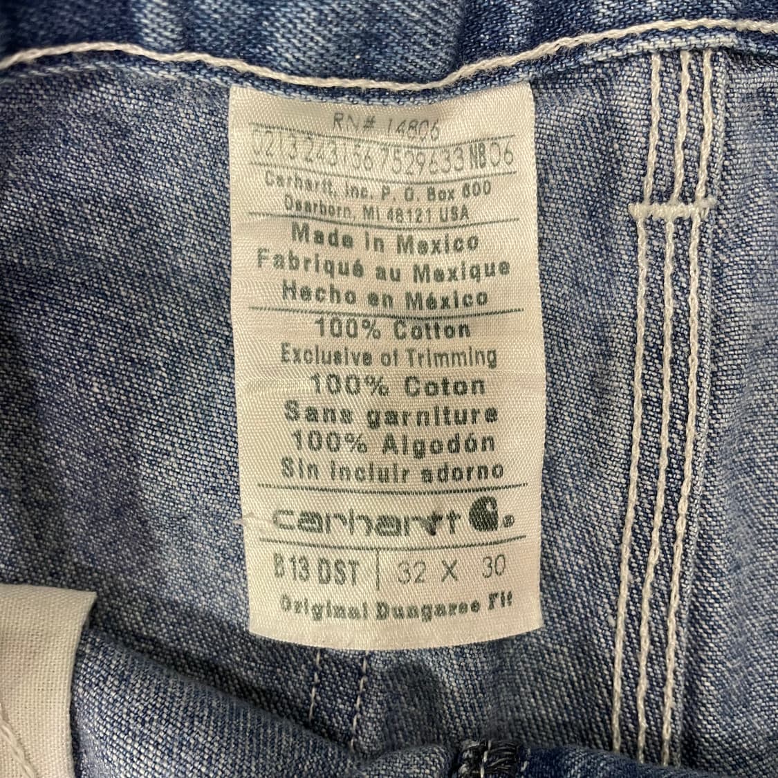 (32) Carhartt 칼하트 컷오프 데님 반바지  상품이미지2