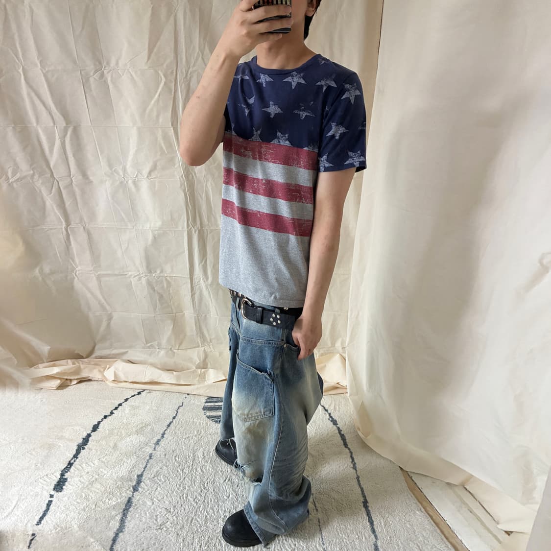 American Flag Marl Jersey T-Shirt 상품이미지3