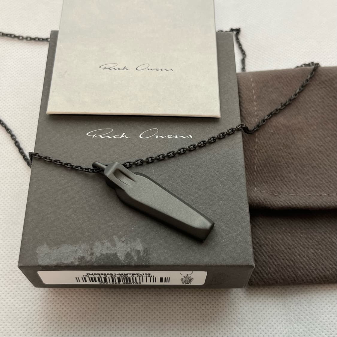 릭오웬스 SARCOPHAGUS 목걸이/블랙 상품이미지1