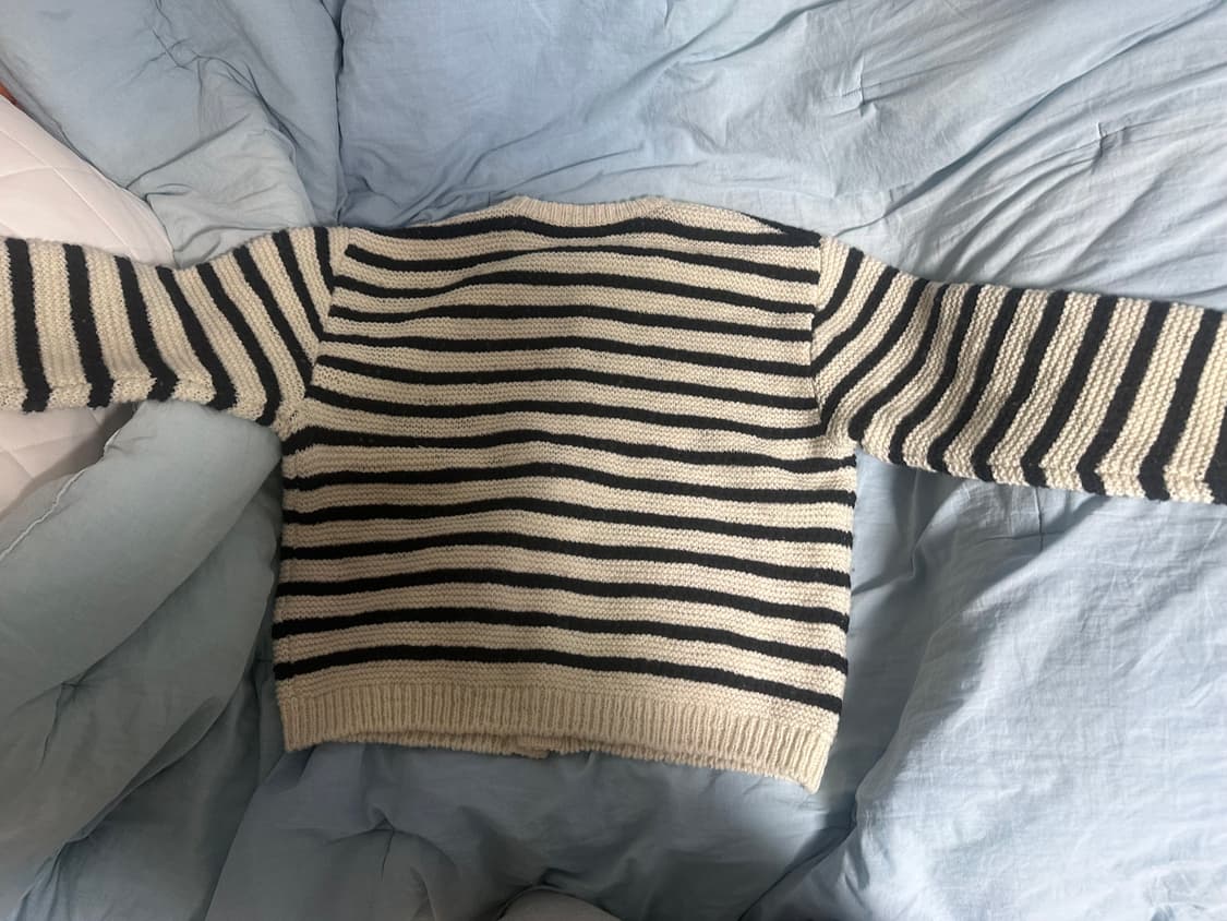 에스티유 스트라이프 가디건 아이보리 상품이미지3