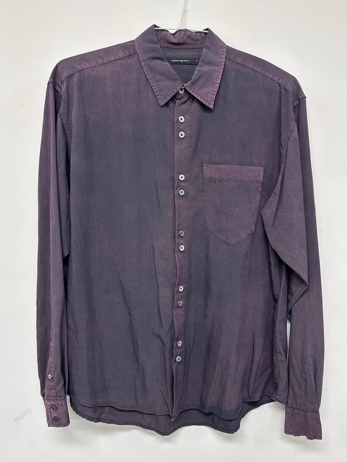 [3] 해칭룸 rana shirt washed maroon 상품이미지3