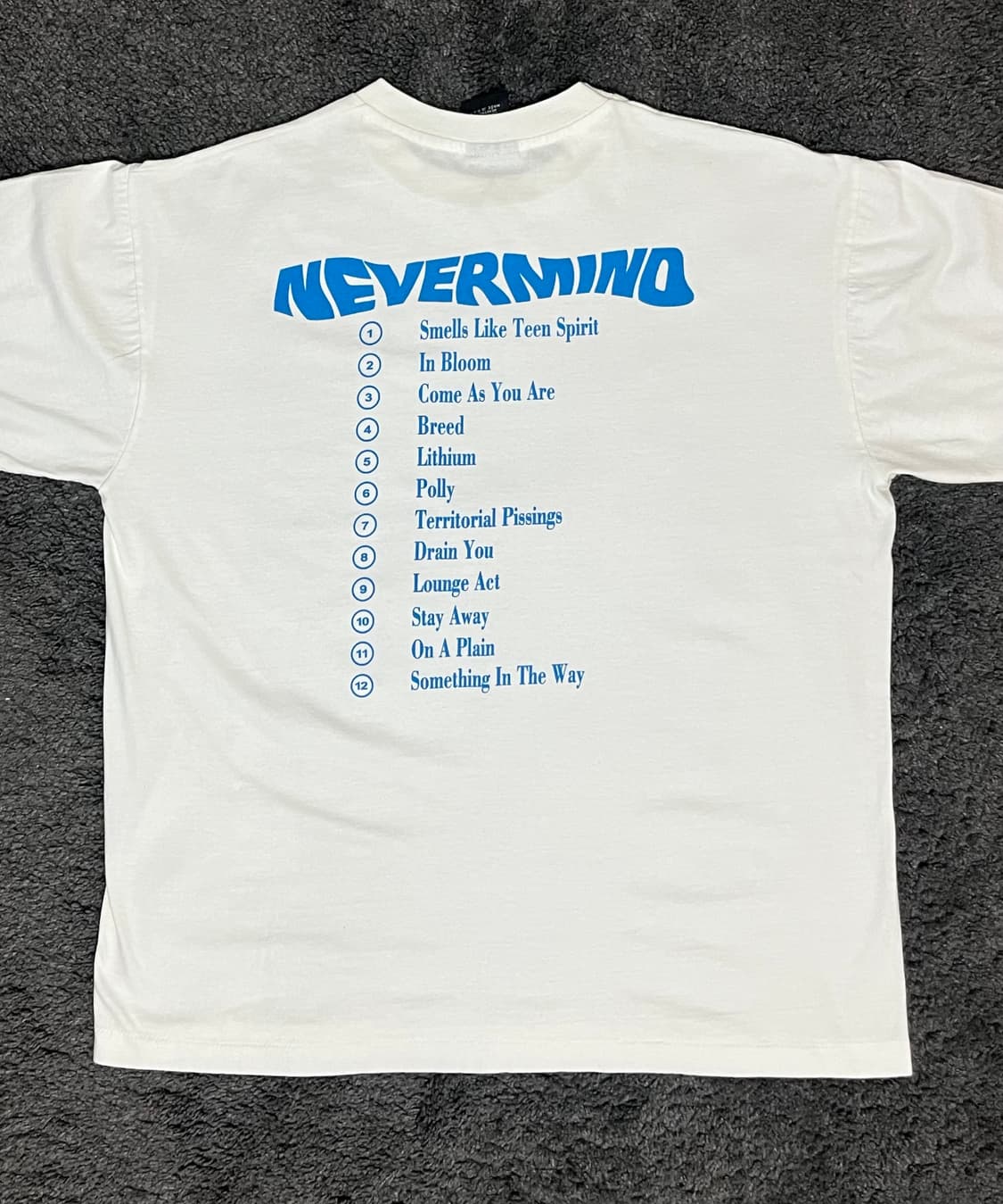 (rep) 빈티지 너바나 네버마인드 티셔츠 상품이미지2