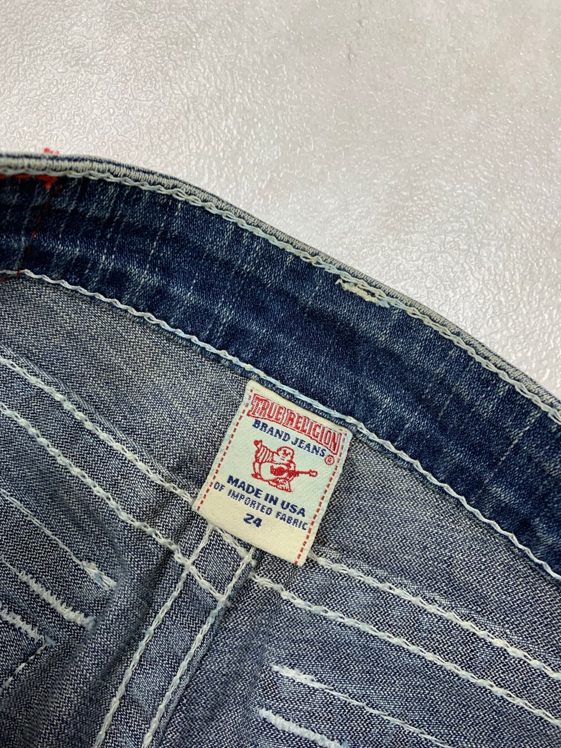 트루릴리전 큐빅 디테일 로우라이즈 데님 팬츠 #32 상품이미지3