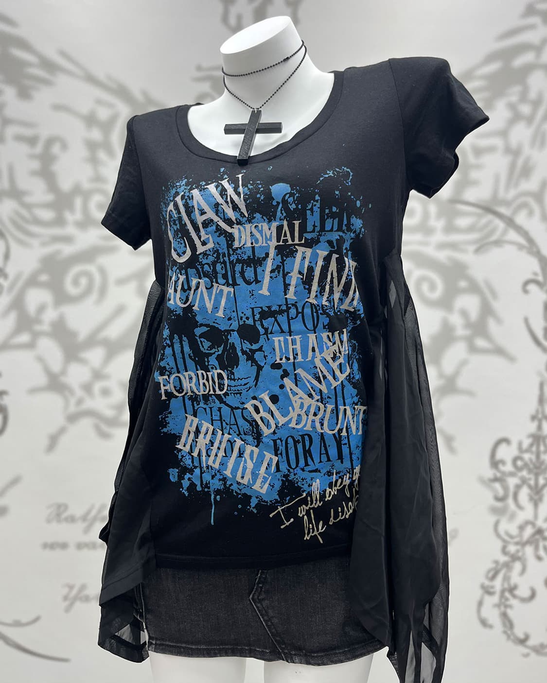 Ghost of Harlem draped punk T-shirts 상품이미지3