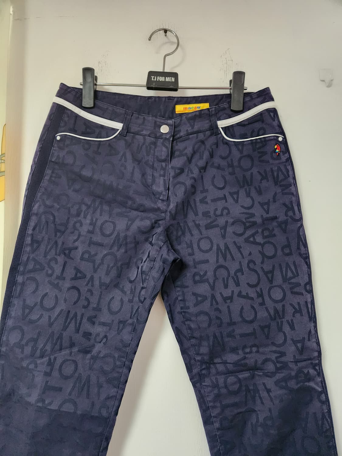 macaw 골프웨어 네이비 패턴 바지73(29) 상품이미지3