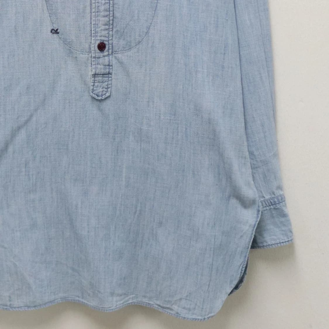 R BY 45RPM 데님 헨리넥 셔츠 63440 상품이미지4
