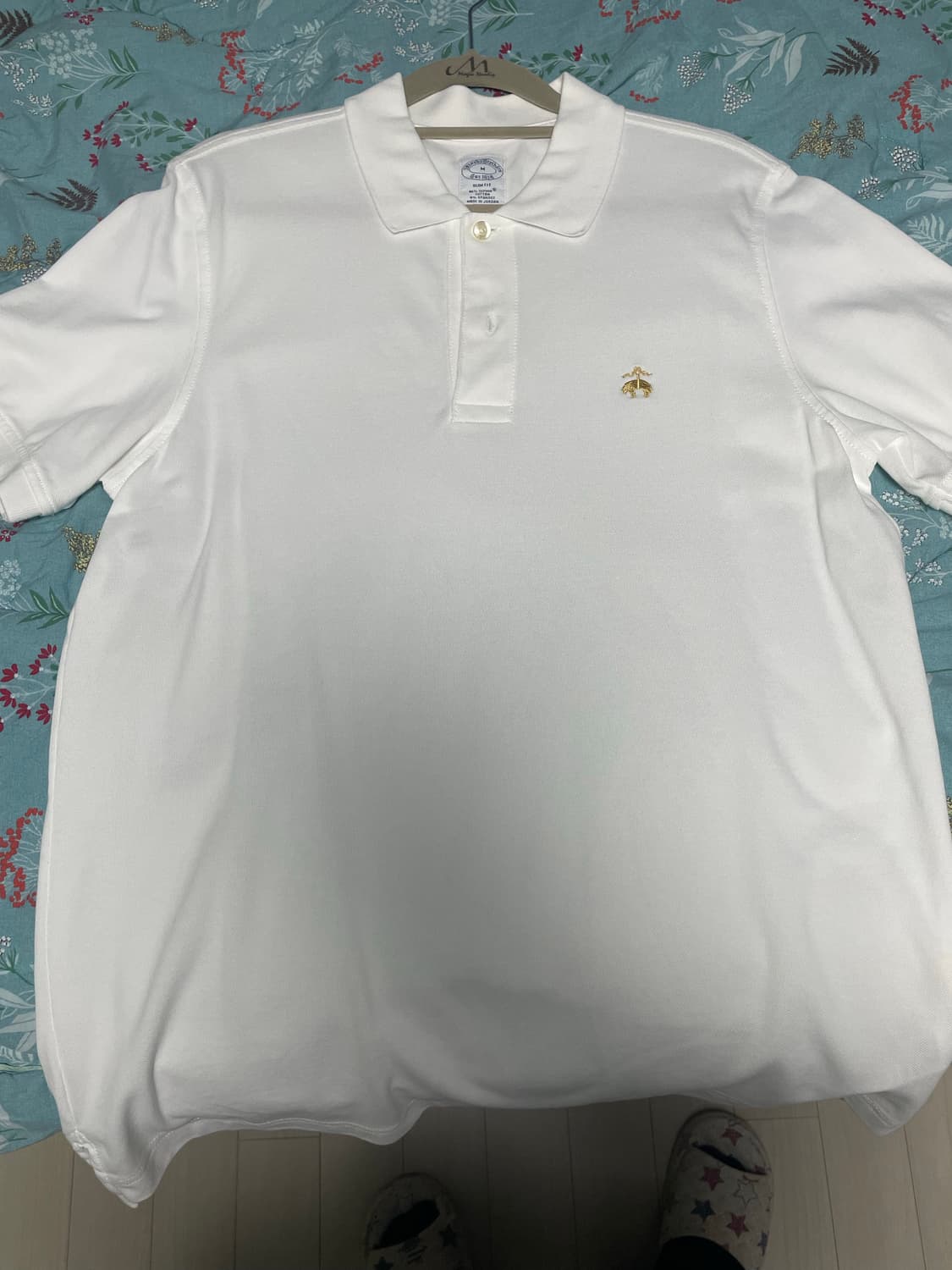 [M] 브룩스브라더스 슬림핏 수피마 카라티 화이트 상품이미지1