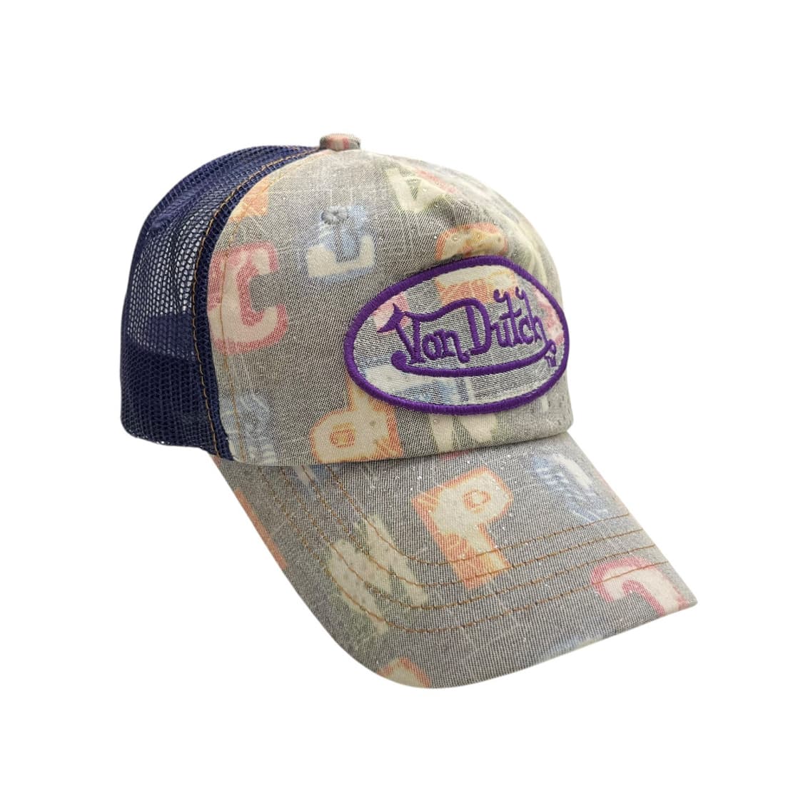 본더치 y2k 알파벳 퍼플 볼캡 상품이미지6