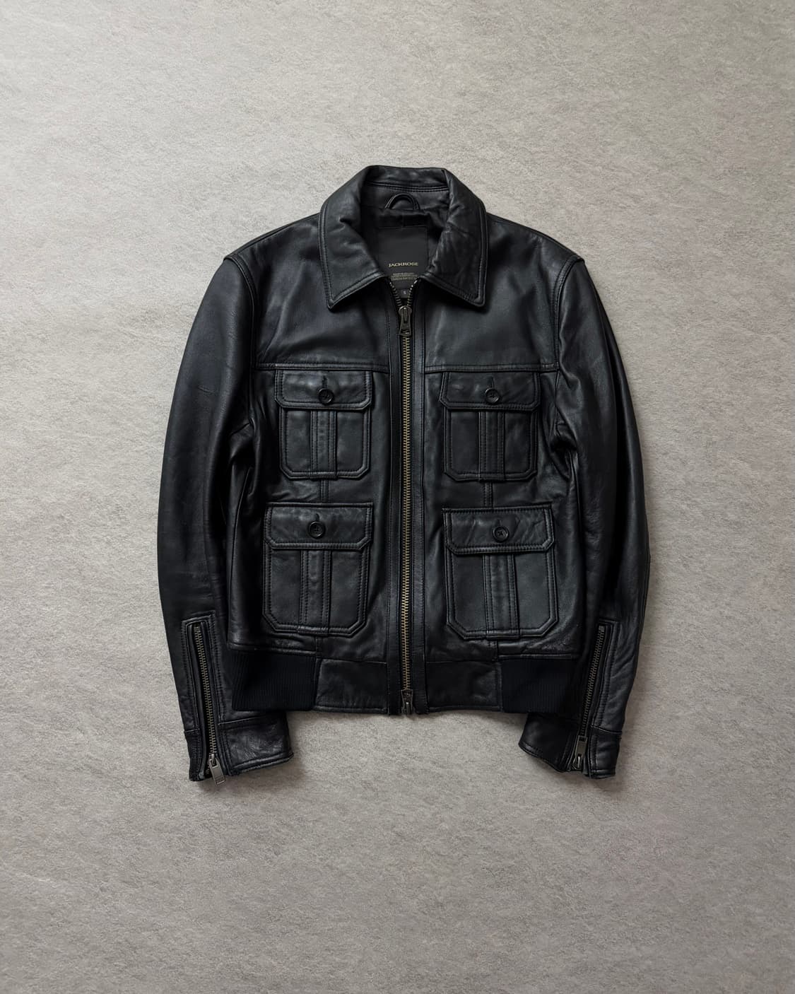잭로즈 멀티포켓 램스킨 자켓 상품이미지1