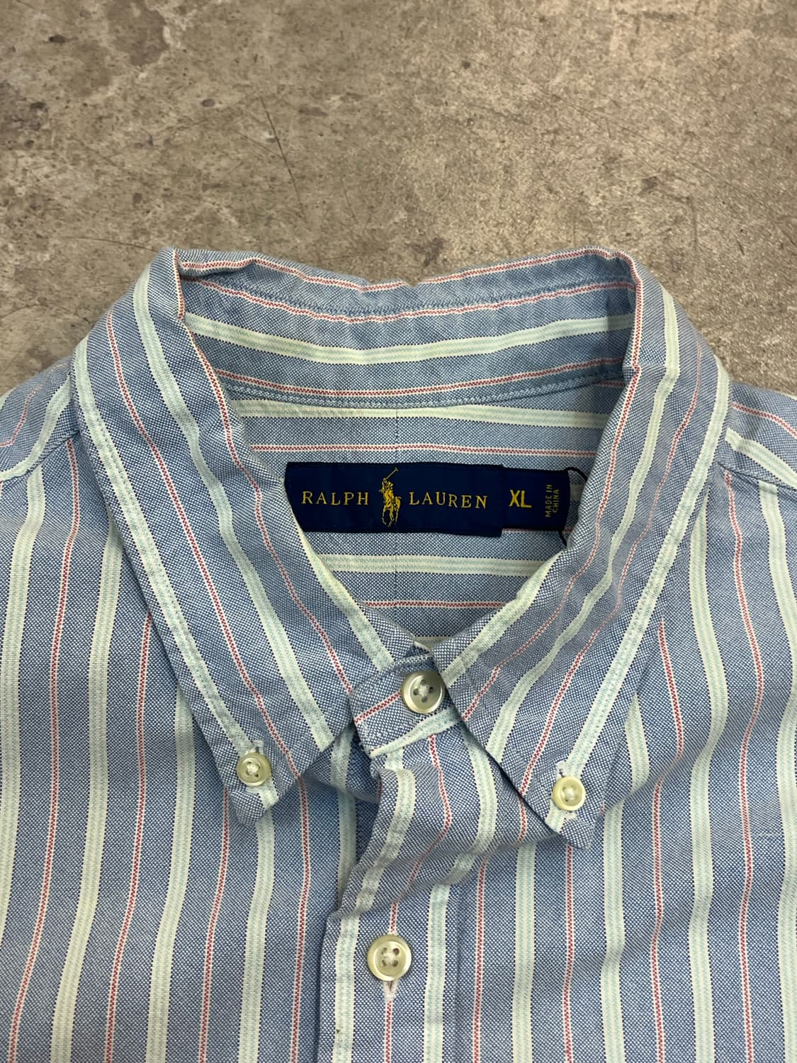 폴로 랄프로렌 스트라이프 셔츠 스카이블루 XL #csz2273  상품이미지3