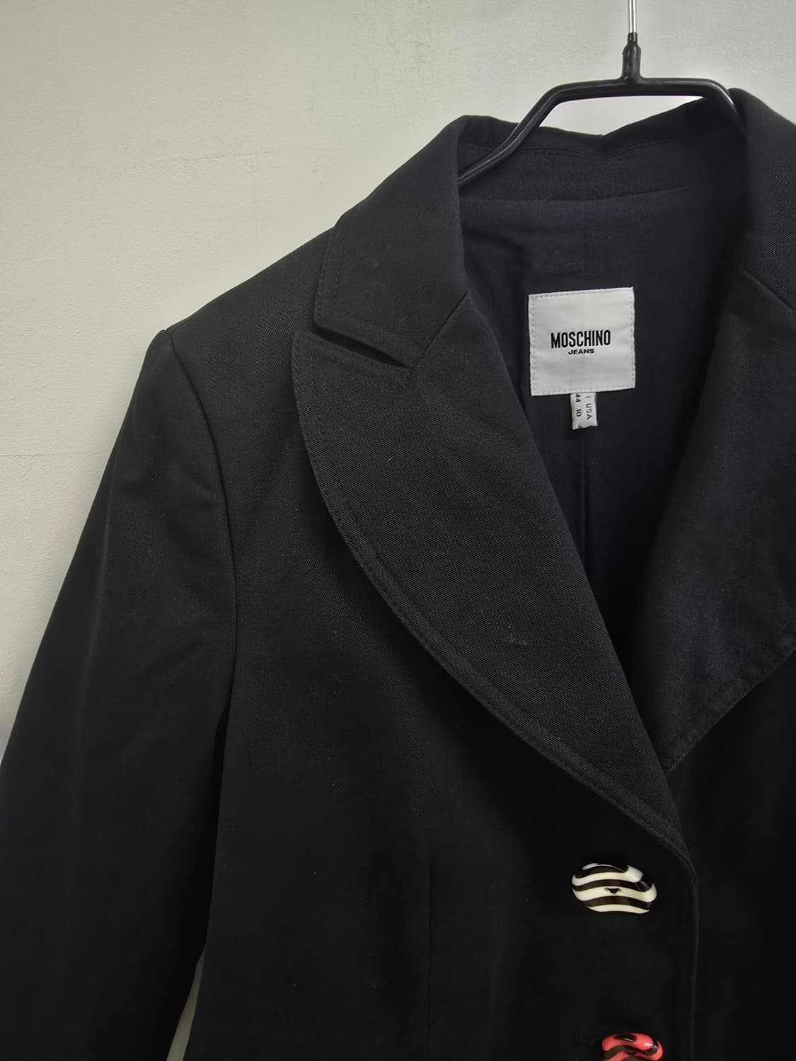 모스키노 진 매장판 레터링 자수 귀여운 자켓 상품이미지3