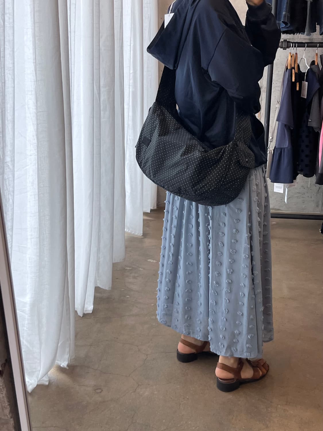 포터 도트 호보백 블랙 상품이미지9