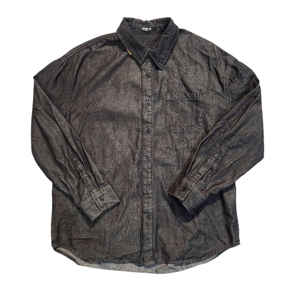 DRAW FIT 드로우핏 워싱 데님 셔츠 (M) 상품이미지1