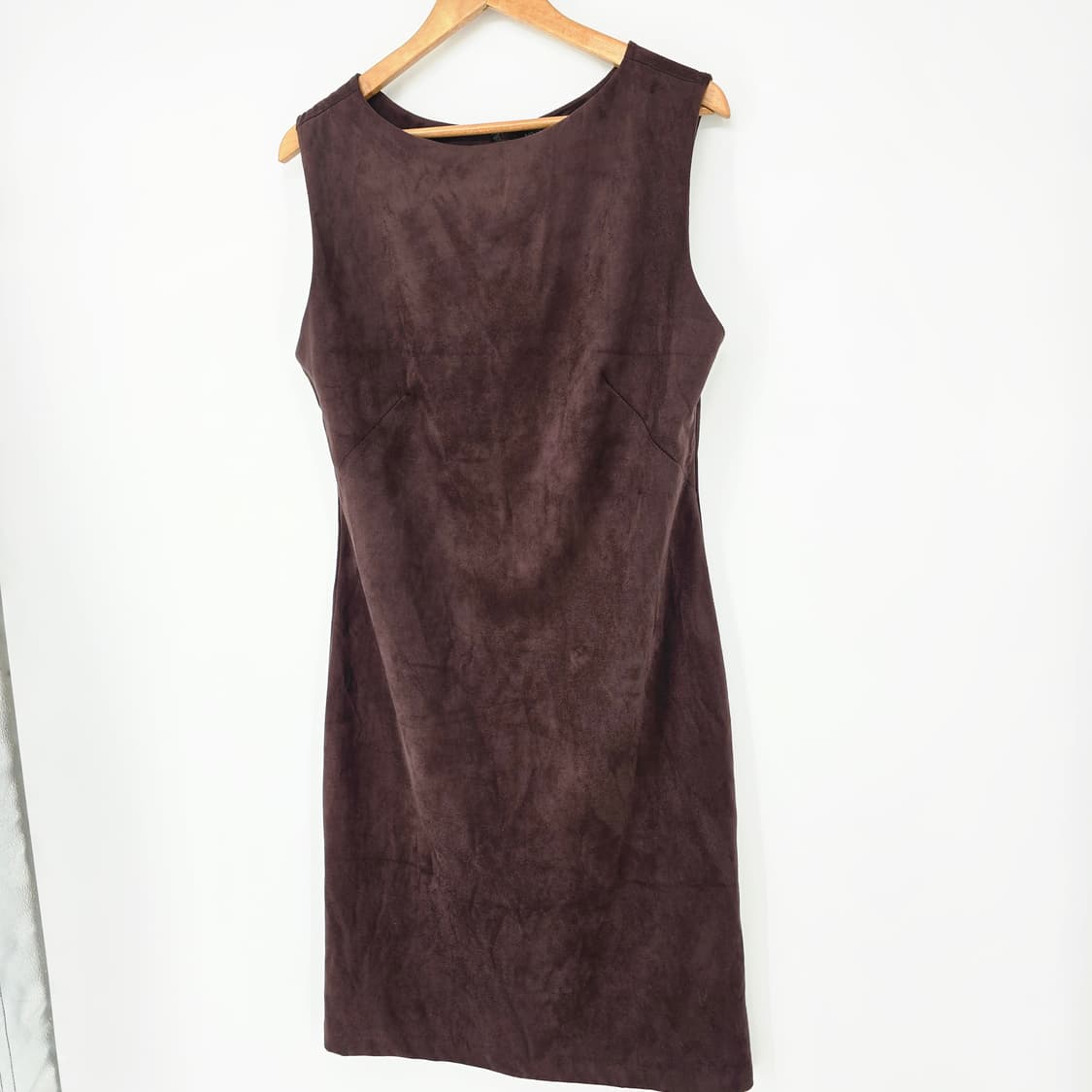 BANANA REPUBLIC 슬리브리스 스웨이드 원피스 상품이미지2