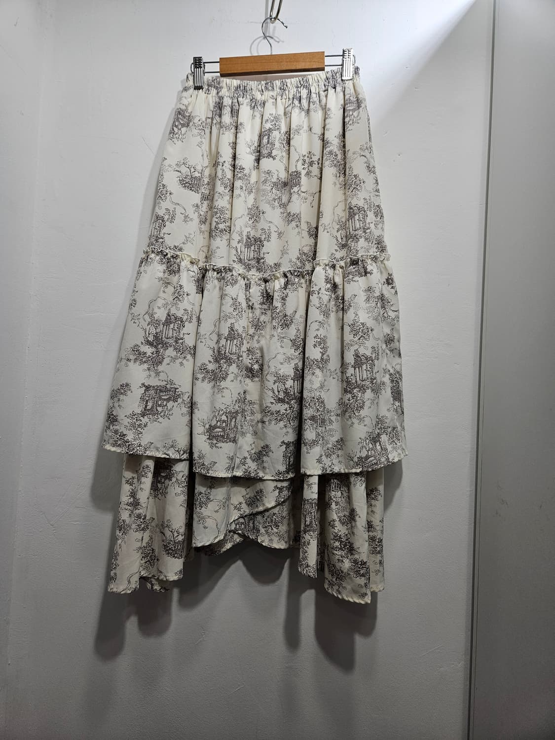 패턴 캉캉 롱스커트 상품이미지7