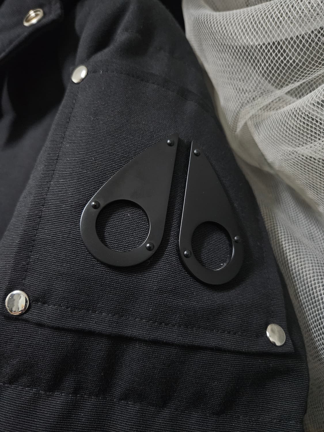 무스너클 쓰리쿼터 블랙퍼 패딩  S/P사이즈 상품이미지4