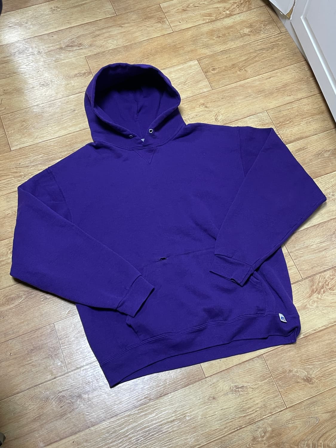 빈티지 러셀 에슬레틱 퍼플 후드티 후디 L 상품이미지2