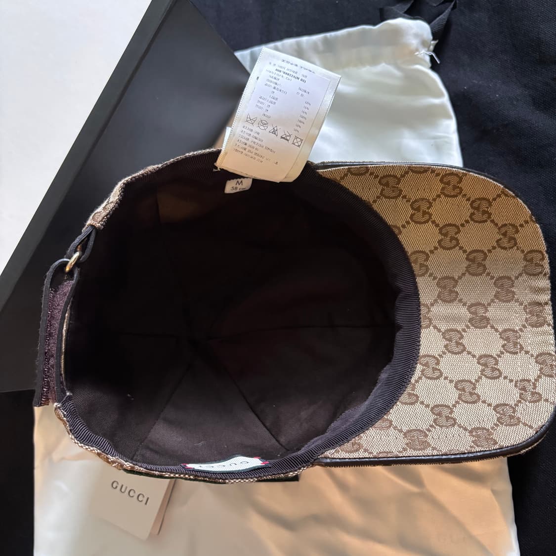 [새상품급/당일배송] 백화점판 구찌 GG 캔버스 모자 볼캡 상품이미지4