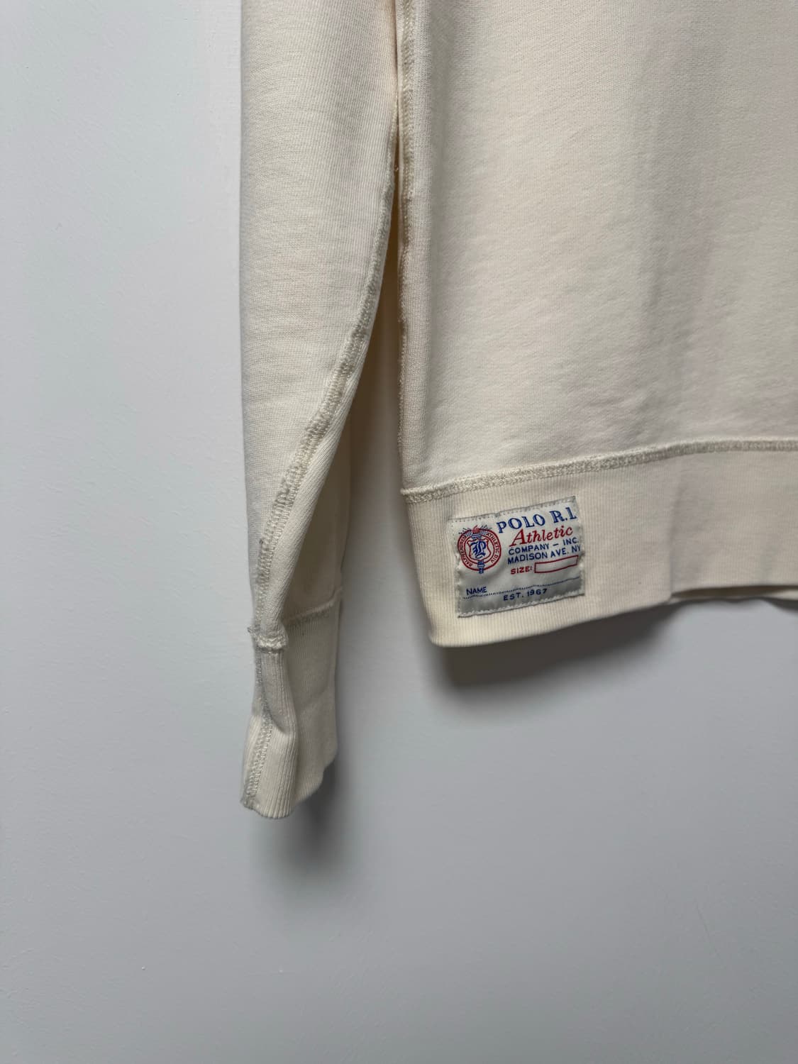 폴로 랄프로렌 team polo USA 빈티지 아이보리 기모 맨투맨 S 상품이미지4