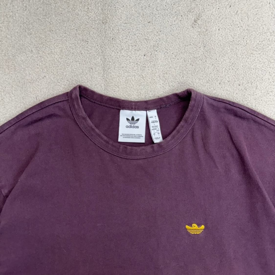 ADIDASxMark Gonzales 반팔 티 버건디 L 상품이미지5