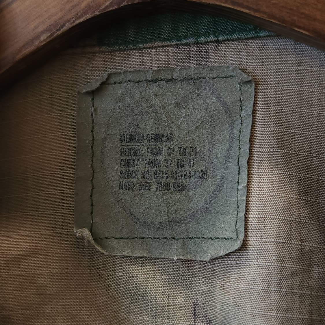 90s 미군 BDU 카모셔츠 우드랜드 커팅 디테일 미디움 레귤러 상품이미지6