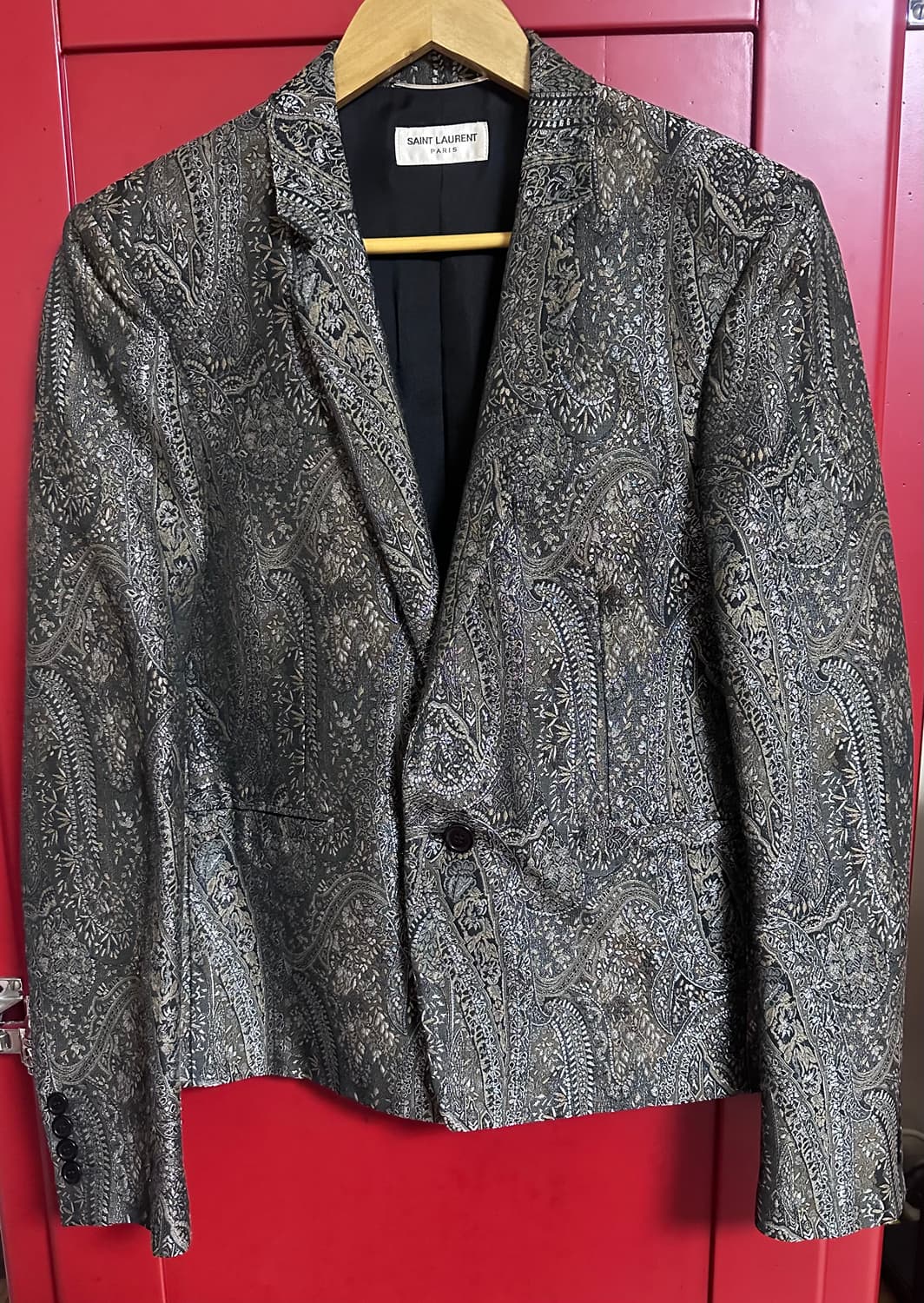 생로랑 페이즐리 자켓 46 상품이미지1