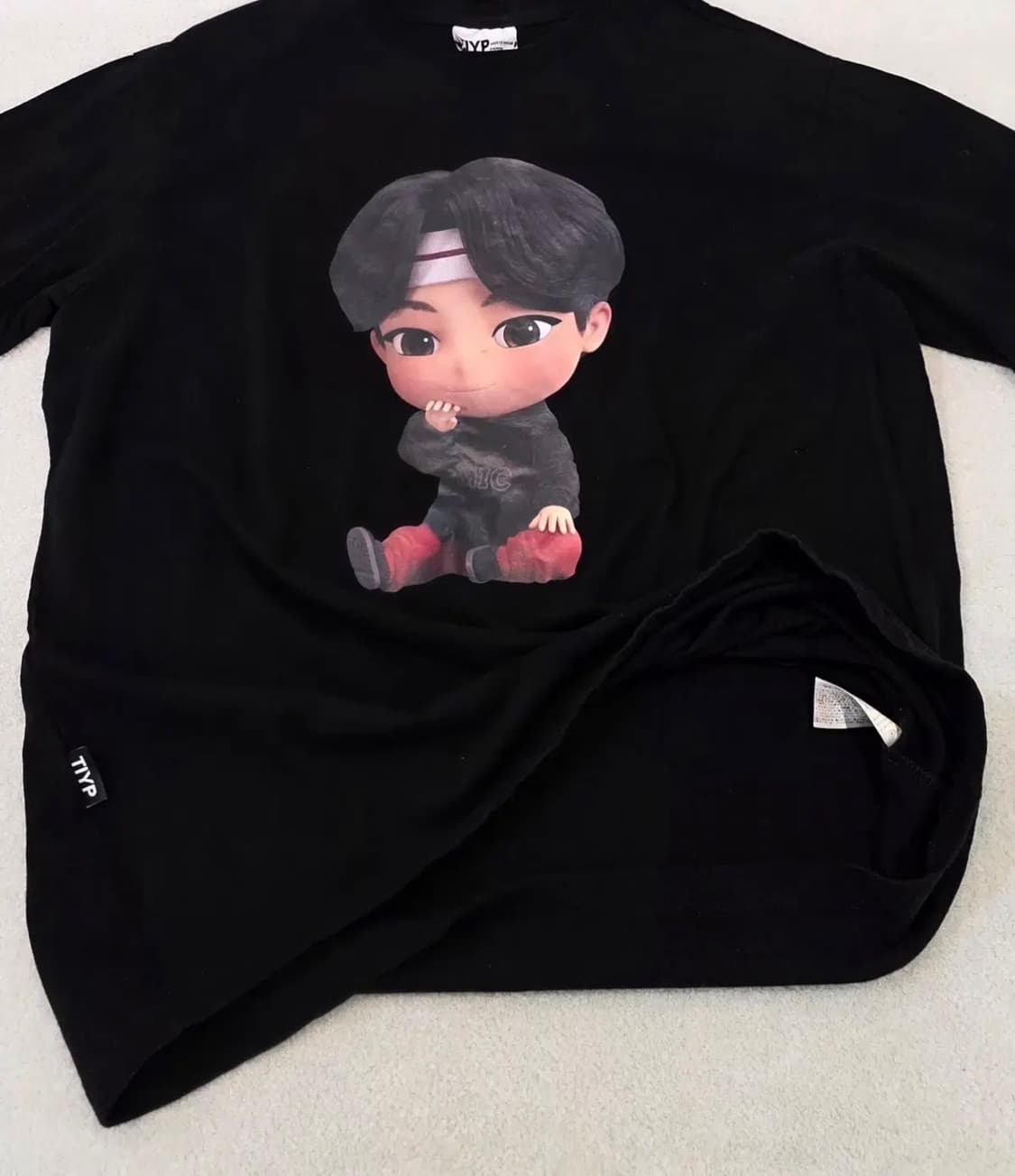 BTS jin 캐릭터 반팔티 상품이미지3