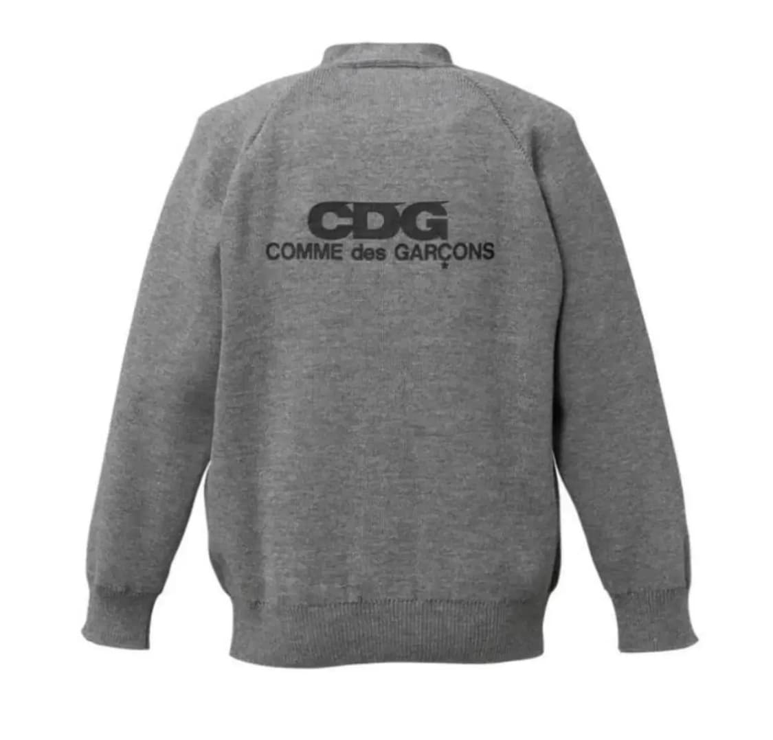 꼼데가르송 CDG 가디건 백로고 니트.  상품이미지2
