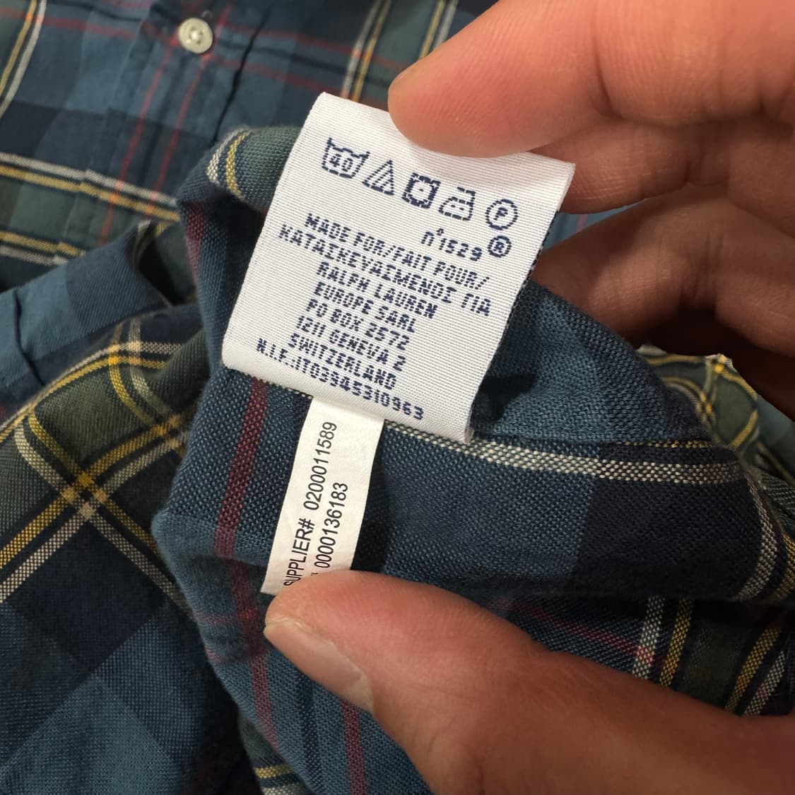 폴로랄프로렌 체크무늬 셔츠 상품이미지5