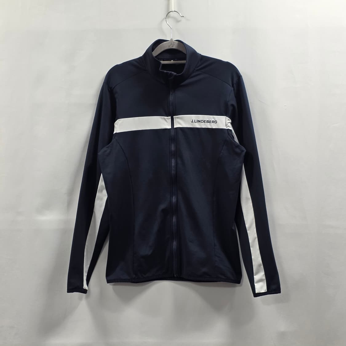 0749 J.LINDEBERG 제이린드버그 남성 S 라인 배색 골프 집업 상품이미지1