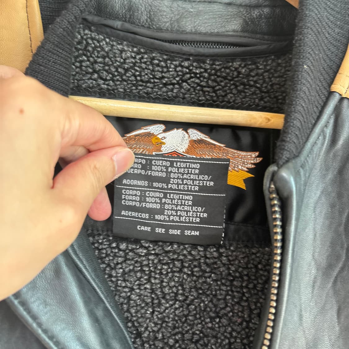 할리 데이비슨 봄버 레더자켓 상품이미지4