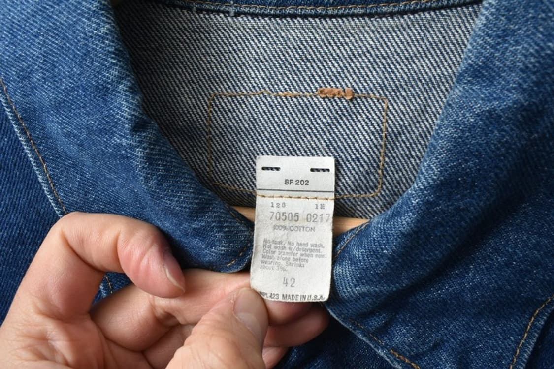 80S 리바이스 USA 트러커 청자켓 42 M0116 상품이미지5