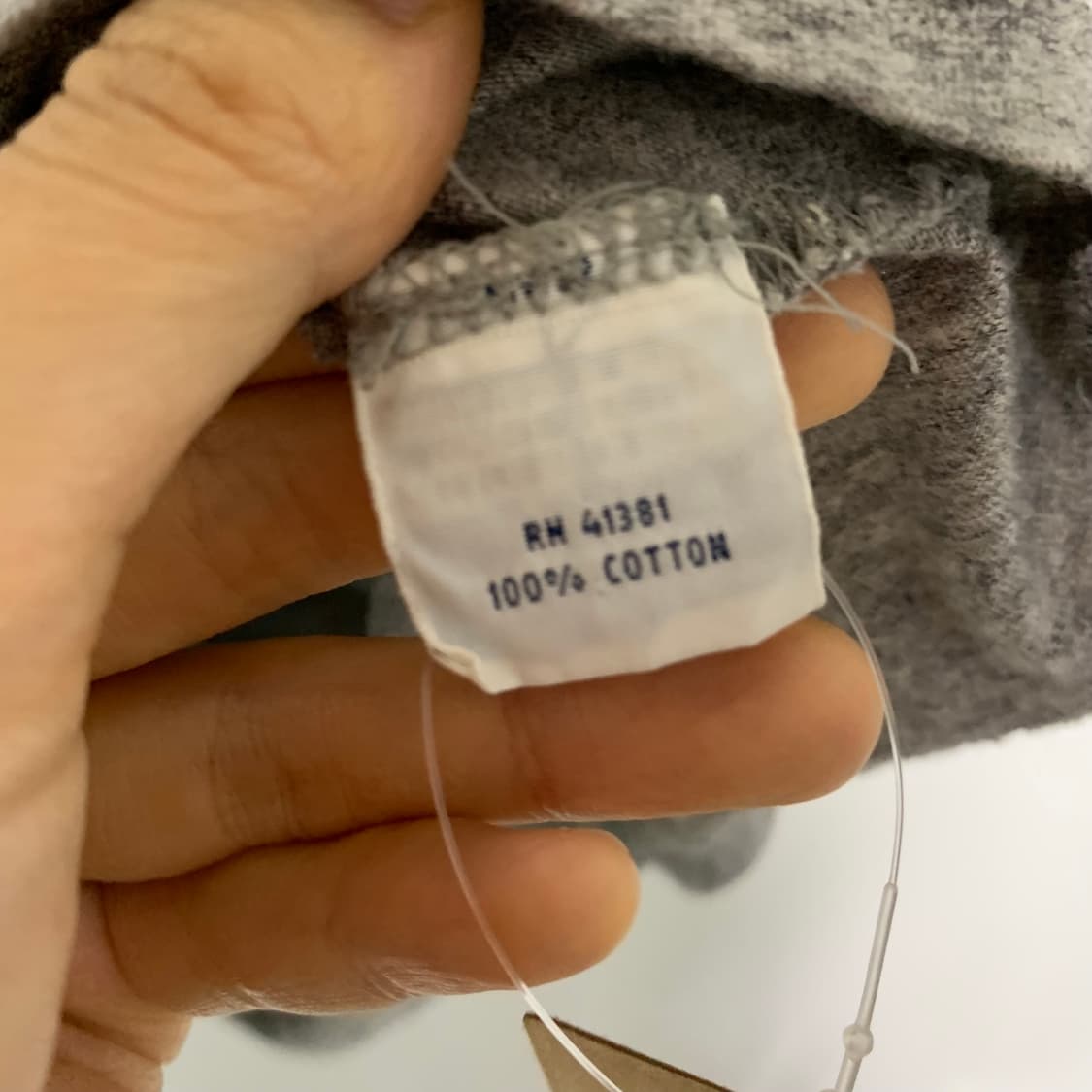 폴로 랄프로렌 포니 로고 포켓 반팔 티셔츠 빈티지 그레이 2XL 루즈핏 상품이미지5