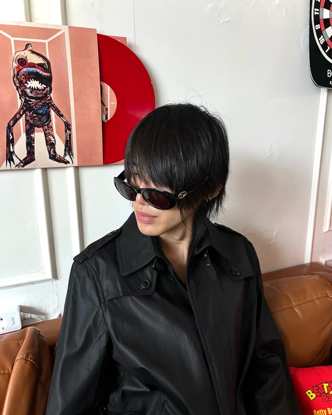1990s Old GUCCI 2400 N/S Black Sunglass 상품이미지2