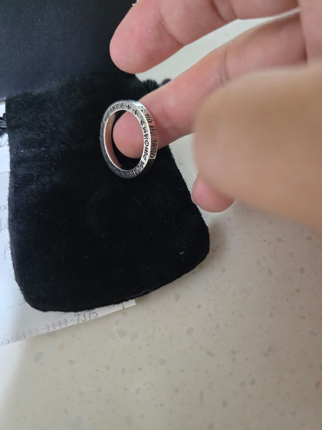 [새상품급,us10] 크롬하츠 퍽유링 3mm 상품이미지2